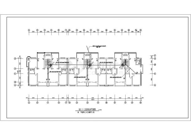某地区9层住宅楼电气设计CAD图-图二