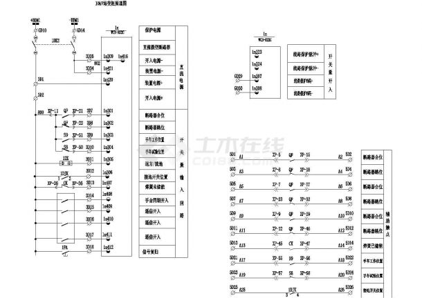 南网高压进线、站变、线路、PT等原理设计图-图二