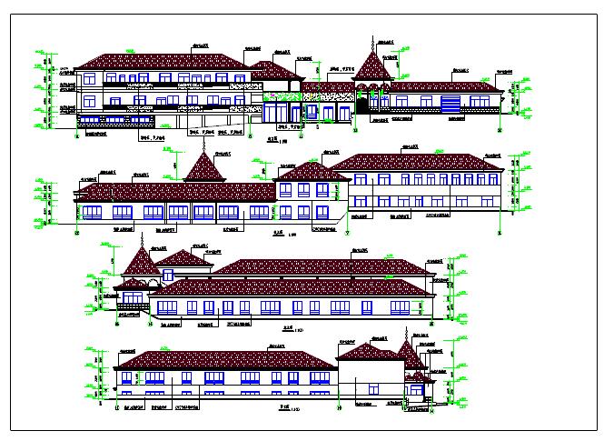 某两层幼儿园全套建筑设计cad施工图_图1