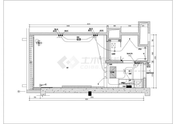 某大型普通酒店套房电气设计施工图-图一