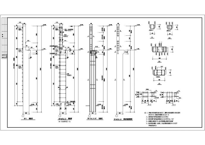 某地单层钢筋砼排架结构厂房设计施工图_图1