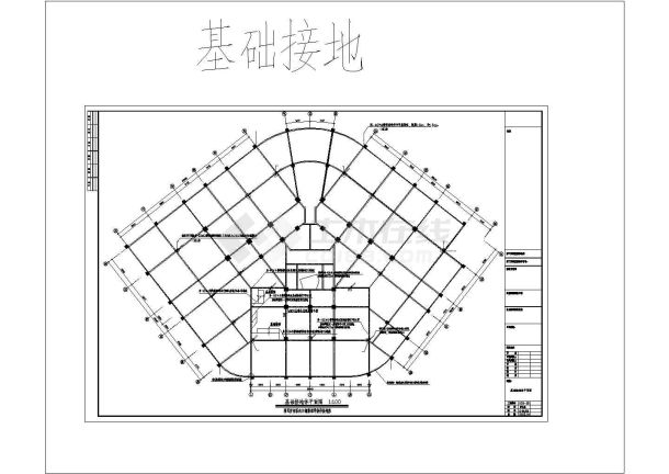某地区20层商住楼强电设计CAD图-图一