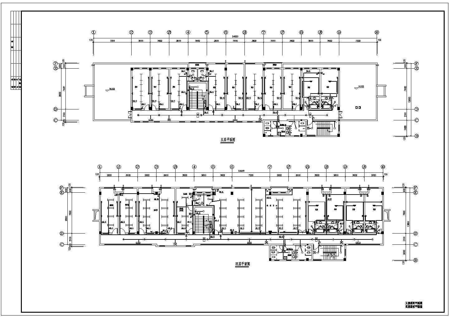 五层框架结构办公楼电气设计施工图