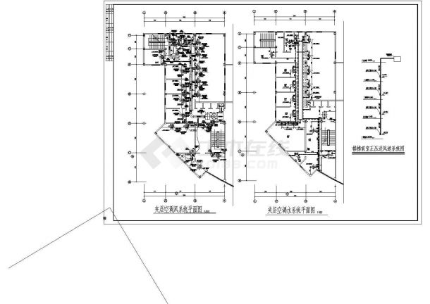 某地区客运站暖通空调设计CAD施工图-图二