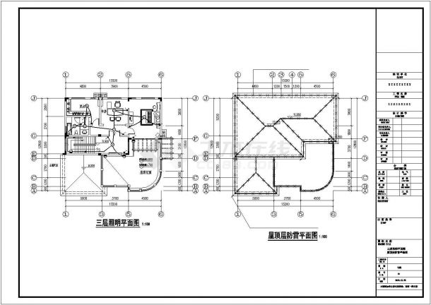 某地三层住宅别墅电气施工设计图纸-图二