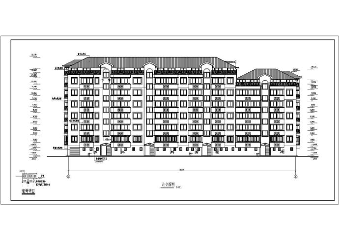 某完整大型住宅楼建筑cad施工设计图纸_图1