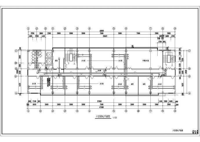 某九层办公大楼电气施工设计方案图_图1