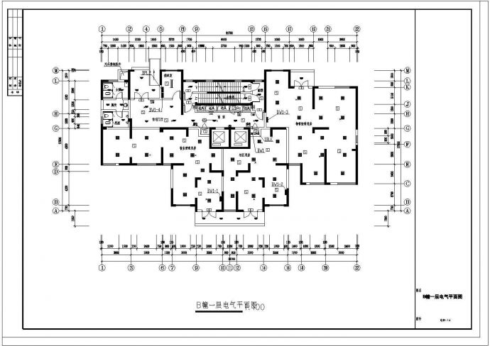 某地区高层住宅初步电气设计CAD图_图1