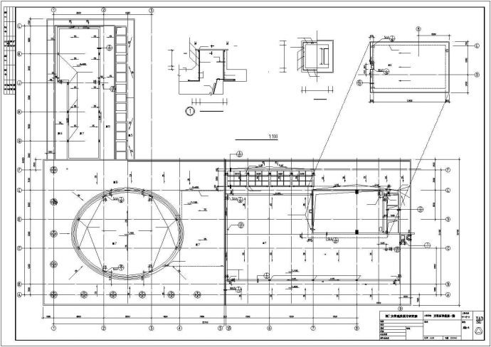 某星级会所全套平面CAD施工图纸_图1