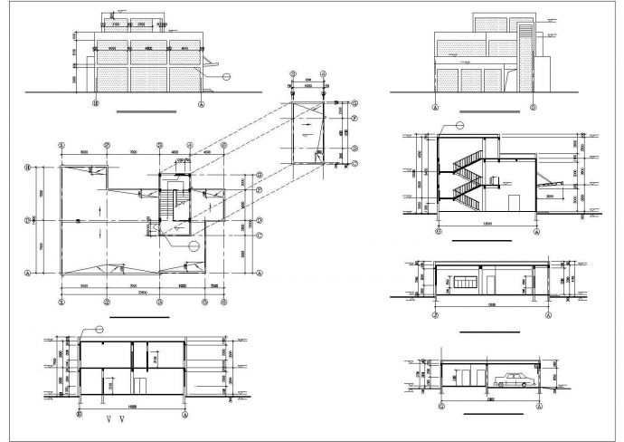 南方某办公楼建筑CAD设计施工图纸_图1