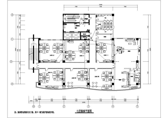 某十一层办公楼照明电气设计施工图_图1