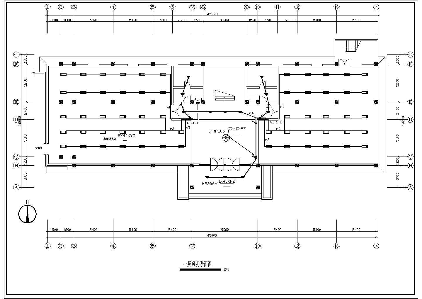 某地五层办公建筑楼电气设计施工图