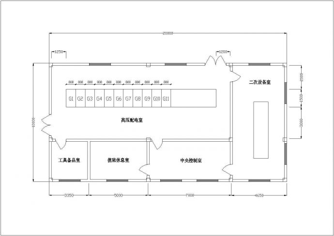 某高档小区中心高压电房电气设计施工图_图1