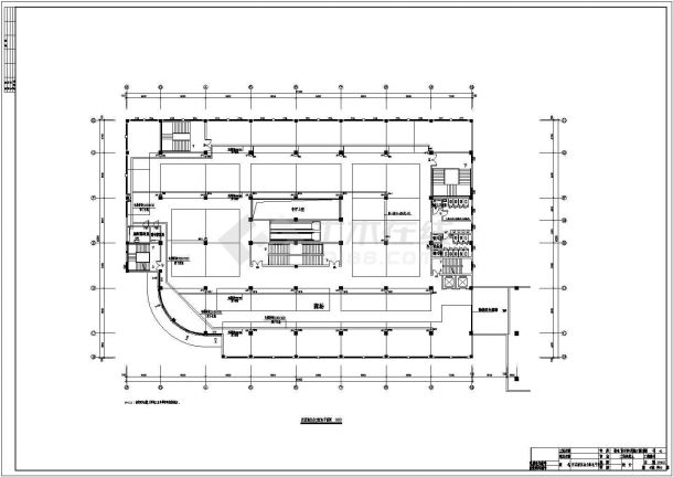 商厦内部动力和照明电气设计施工图纸-图二