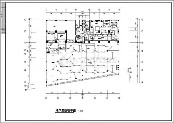 某商住楼建筑内部电气设计施工图纸-图二