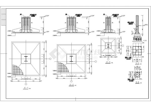 某2&times;18米跨带吊车厂房建筑结构设计施工图-图二