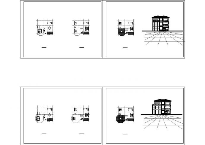 某小区私家小别墅设计方案施工图纸_图1