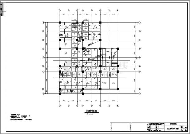 江苏某框架剪力墙结构花园酒店设计施工图-图二