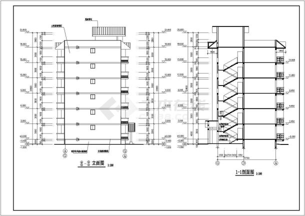 某多层小区住宅楼建筑全套施工图纸-图二