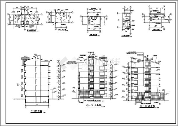 常发置业华都名城16号楼建筑cad设计施工图纸-图二