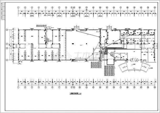 某单位五层的办公楼电气设计施工图-图二