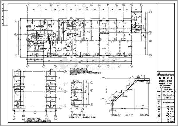 某8度区六层砖混住宅结构设计施工图-图一