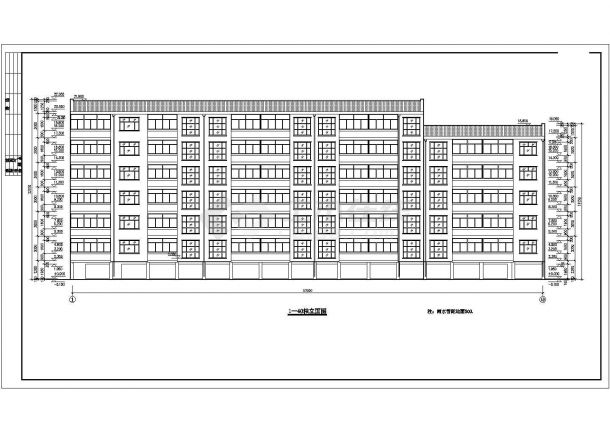 某地区经济适用房建筑设计施工详图-图一