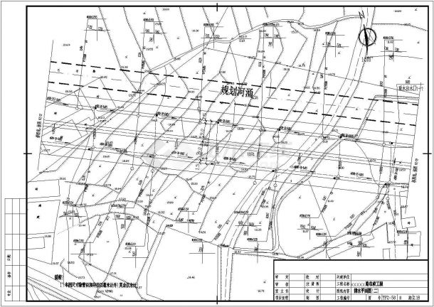江苏省某市道路给排水管线设计CAD施工图-图二