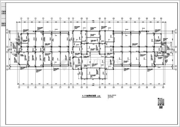 某地区办公楼建筑结构CAD施工详图-图二