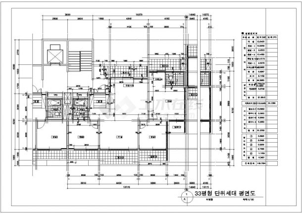 四川某地区住宅户型建筑设计CAD施工平面图-图一