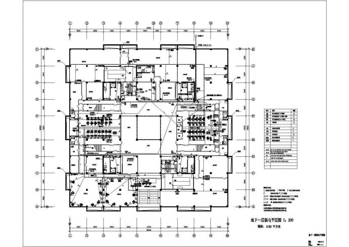 某地七层大型图书馆电气设计施工图_图1