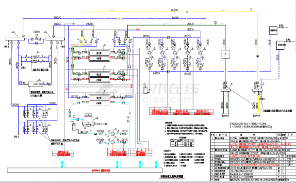 某学校水源热泵型施工设计详细图纸-图一