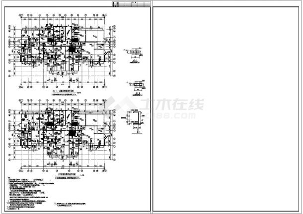某地区幼儿园建筑结构CAD施工图-图二