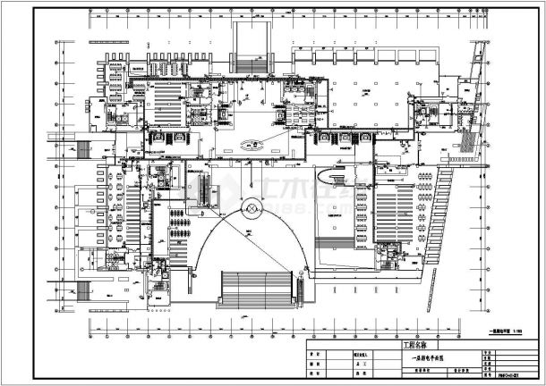 某地八层图书馆建筑电气设计施工图-图一