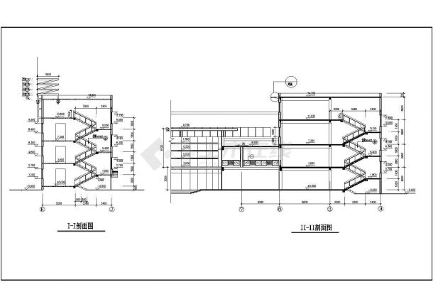 四川某地区综合办公楼建筑设计CAD施工图-图二