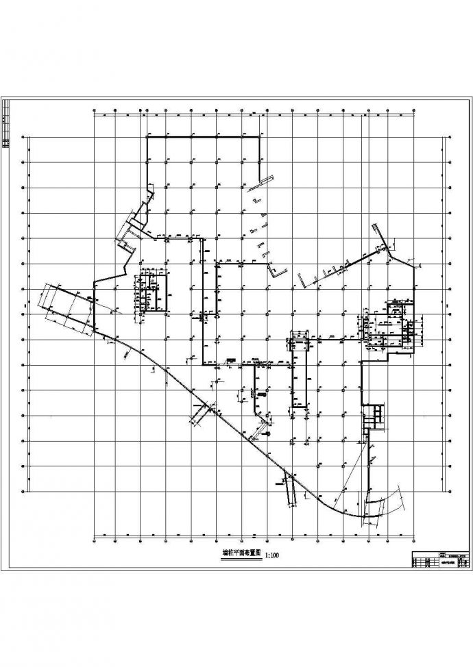 某小区地下车库及人防结构设计施工图_图1