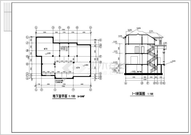 某地区三层住宅别墅全套设计施工图-图二