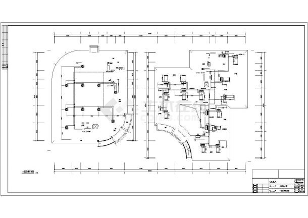 广东某制药公司综合办公楼多联机暖通设计CAD施工图-图一