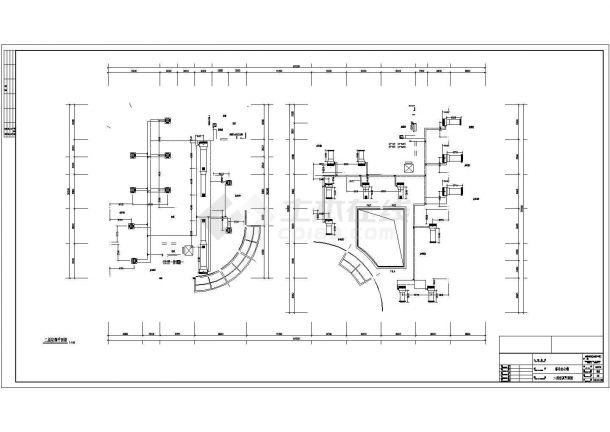 广东某制药公司综合办公楼多联机暖通设计CAD施工图-图二