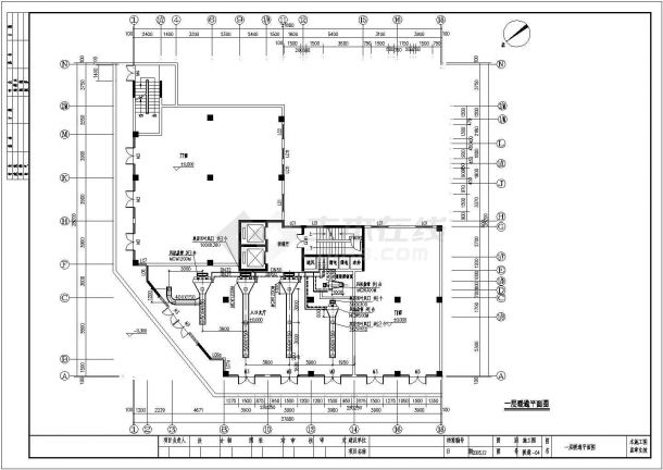 河北某地宾馆中央空调带卫生热水暖通设计CAD全套图纸-图一