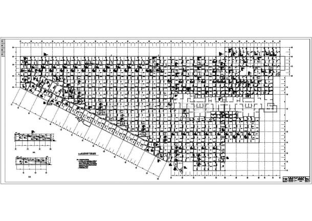 某地区地下车库结构设计CAD施工图-图一