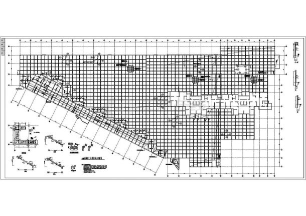 某地区地下车库结构设计CAD施工图-图二