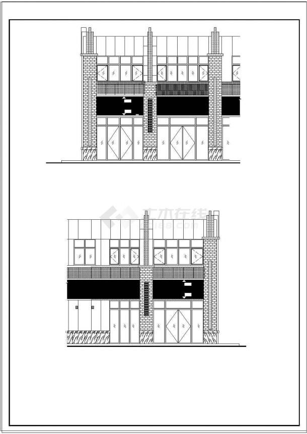 二层商业综合建筑设计施工图-图二