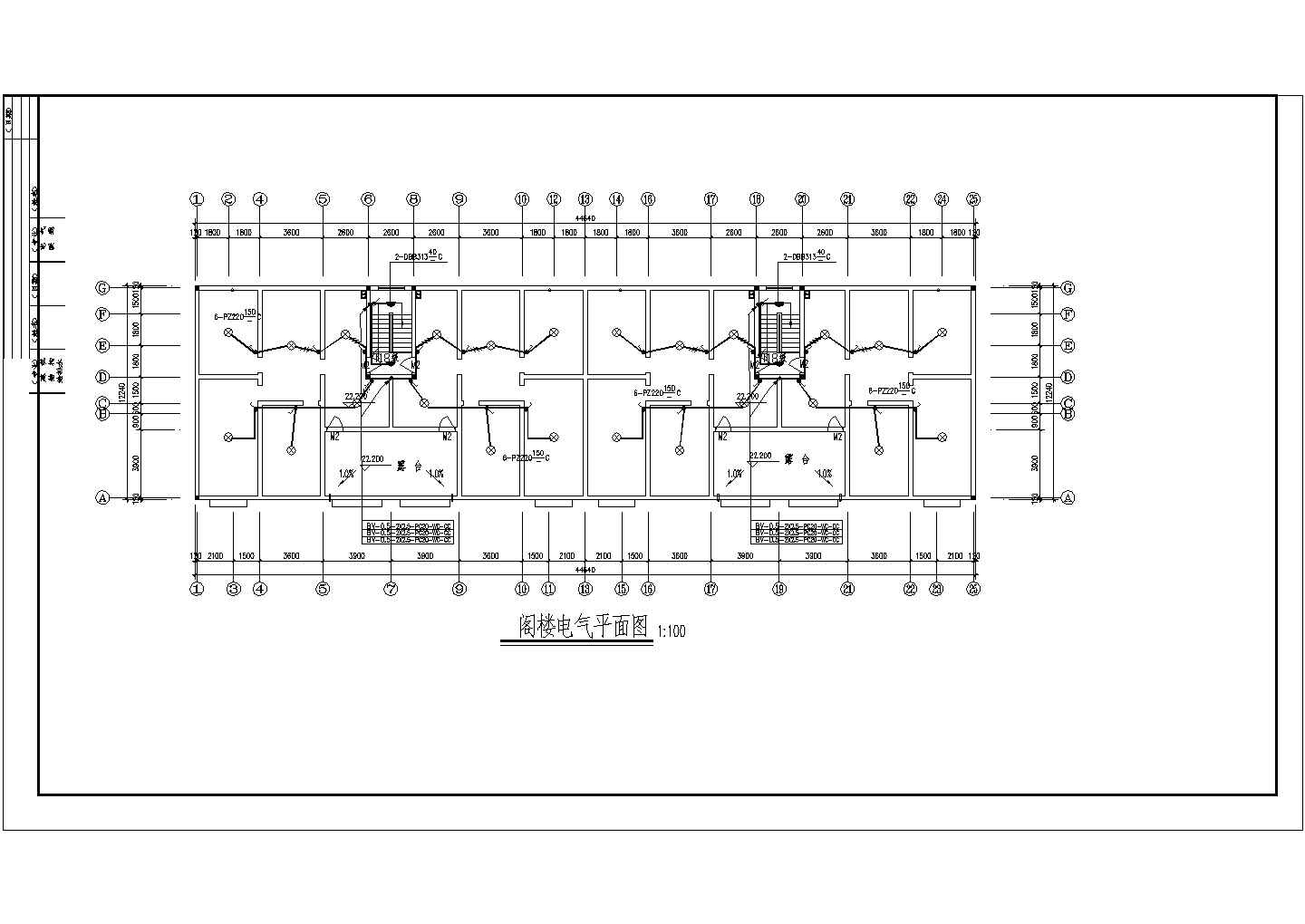 某地区安置房多层建筑电气设计CAD图