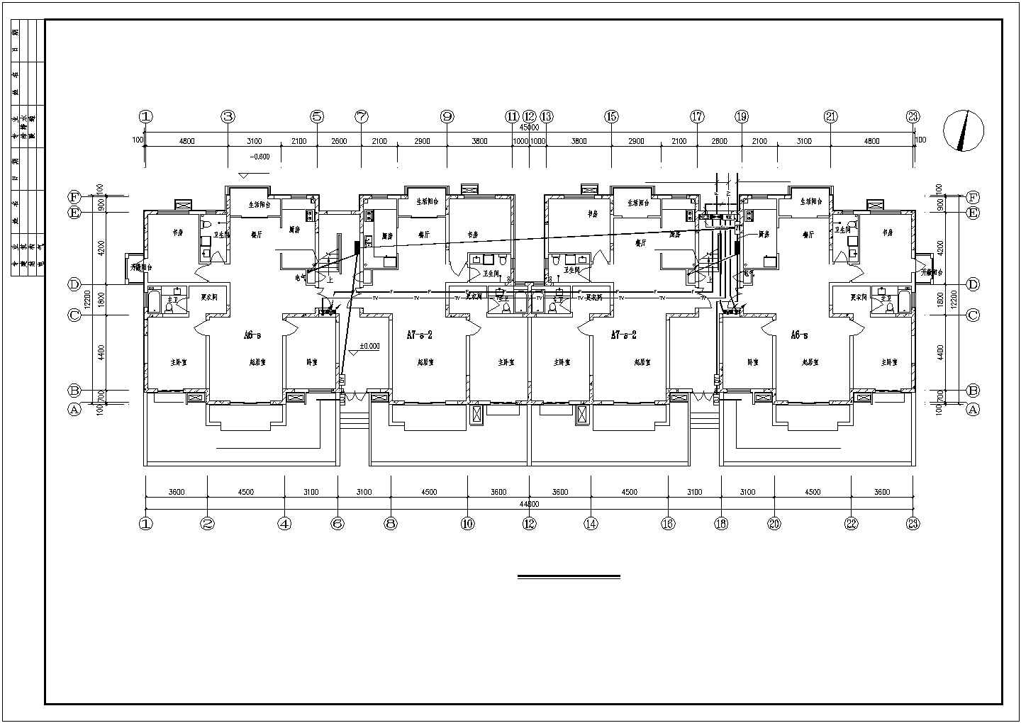 一栋5层纯住宅楼建筑电气设计施工图