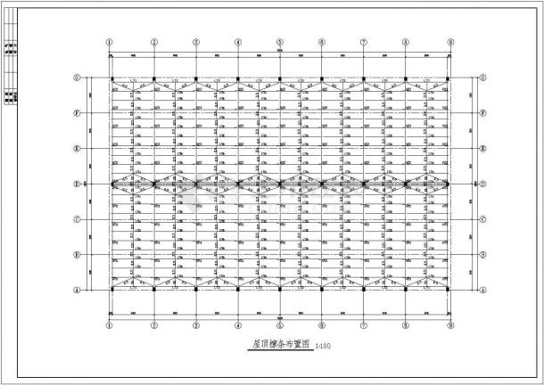 某钢梁混凝土柱厂房结构设计施工图纸-图二