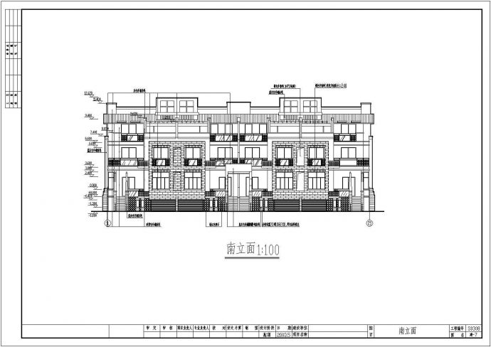 某地区三层居民住宅建筑设计施工图纸_图1