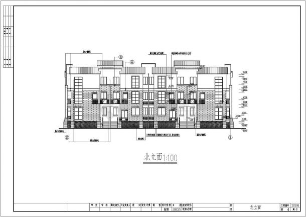 某地区三层居民住宅建筑设计施工图纸-图二