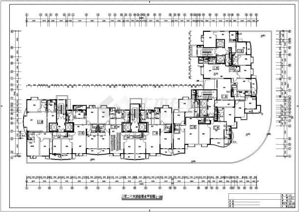 开封市某二十六层商住楼建筑给排水施工图-图二