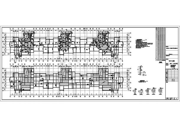 江苏常州某中央花园剪力墙结构施工图-图一